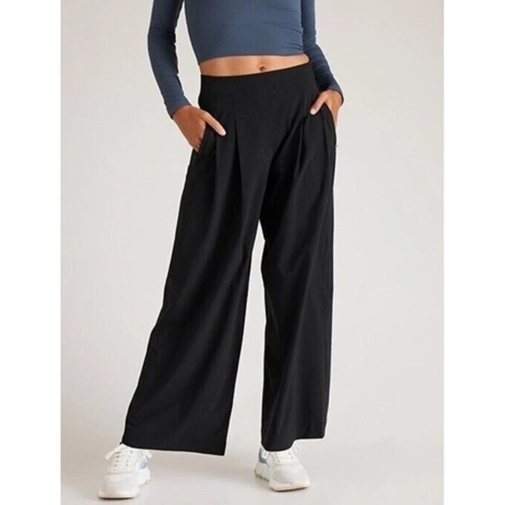 Athleta Black Wide Leg Ankle Pants